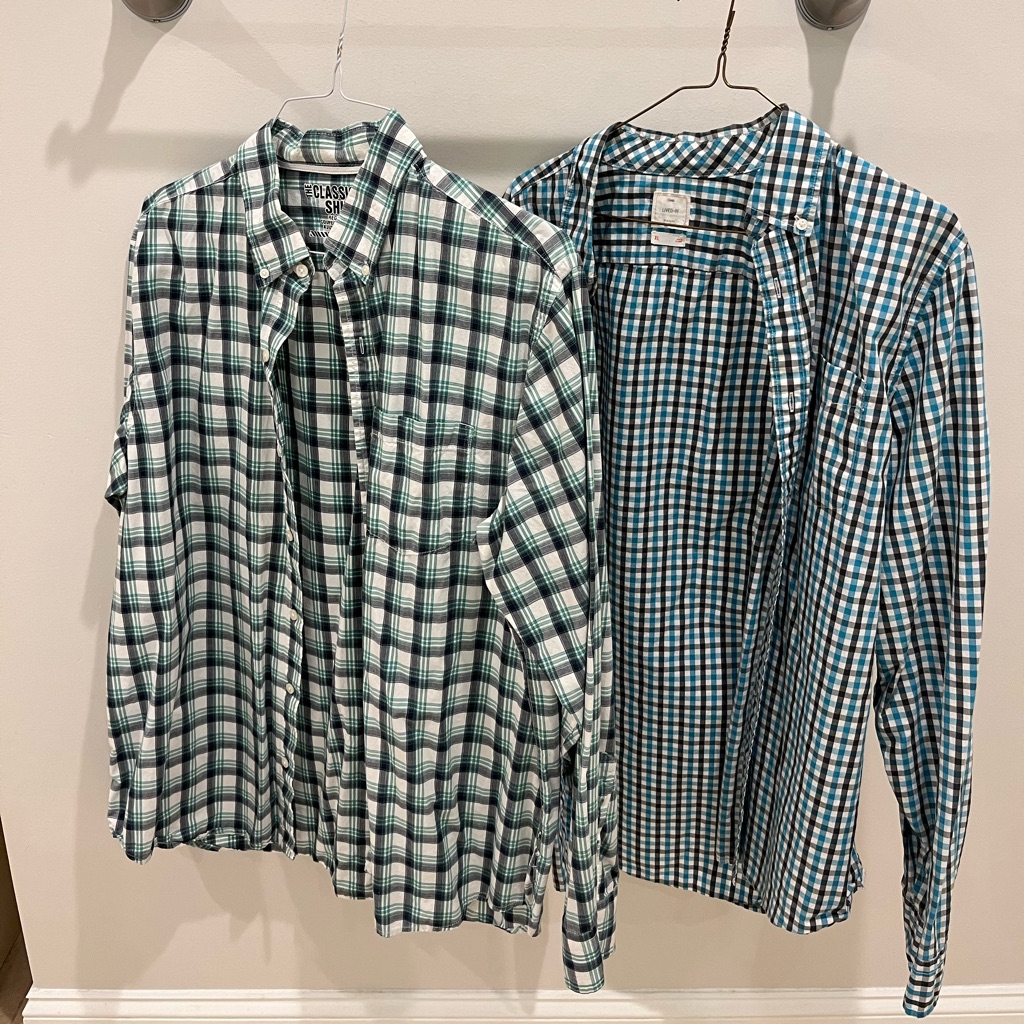 Two Collared Button Down Shirts